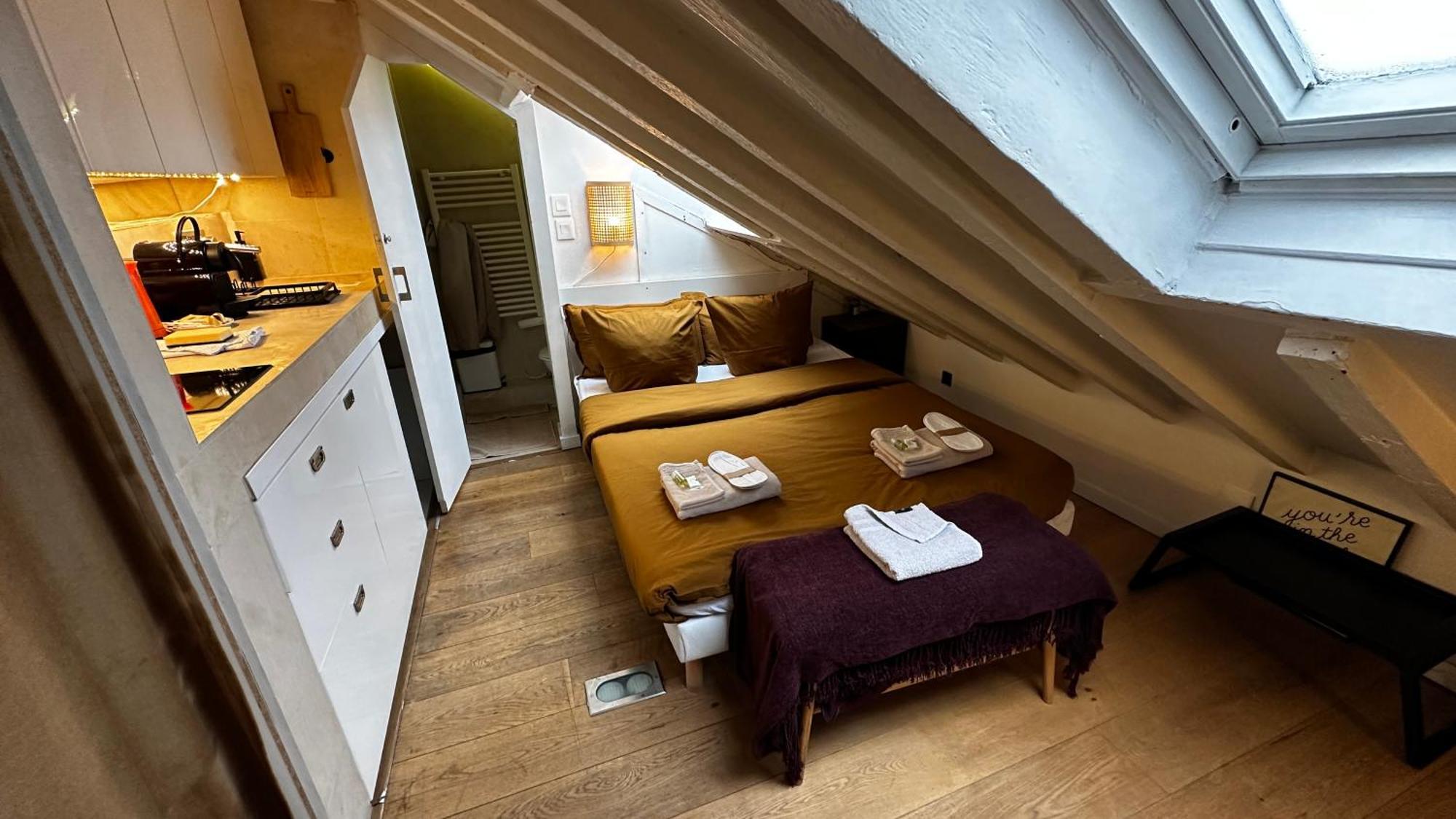 Ferienwohnung Marais Rooftop Studio - Metro Filles Du Calvaire Paris Exterior foto
